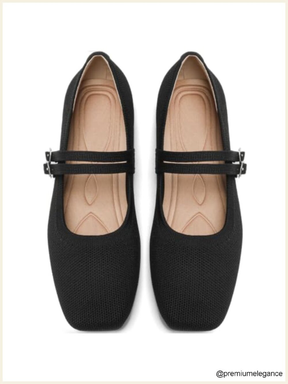 Woven Ballet Flats Foldable Mary Jane Slip On Shoes Women's Casual